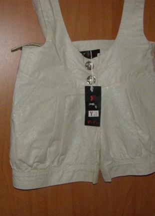 Подростковые шорты с подтяжками бретелями 34р.