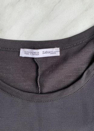 Чёрная майка блузка zara размер с хс м4 фото