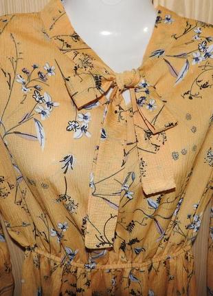 Crfs плаття ярусну квітковий принт талія на резинці розмір м3 фото