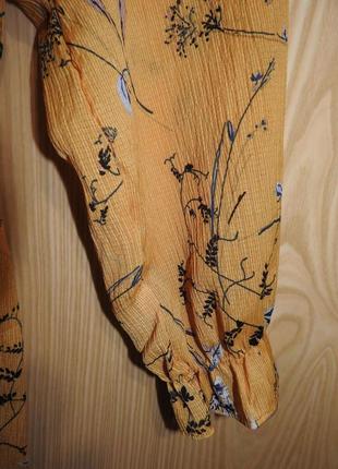 Crfs плаття ярусну квітковий принт талія на резинці розмір м4 фото