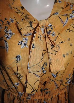 Crfs плаття ярусну квітковий принт талія на резинці розмір м5 фото