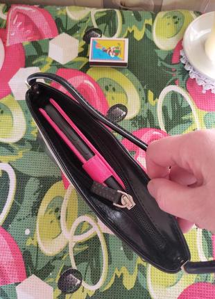 Маленькая сумка (микросумочка, клатч, кошелек, косметичка)  от  wallis черного цвета6 фото