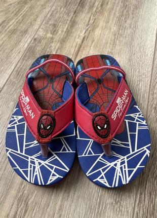 Шльопанці в'єтнамки сандалі босоніжки marvel з spiderman2 фото