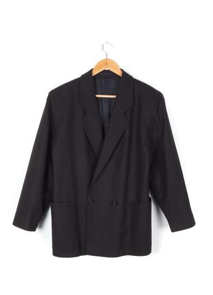 Винтажный двубортный пиджак шерсть burberrys vintage2 фото