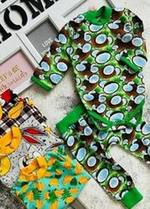 Детский комплект с кокосами . боди и штанишки