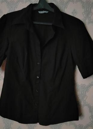 Жіноча чорна сорочка marks & spencer1 фото