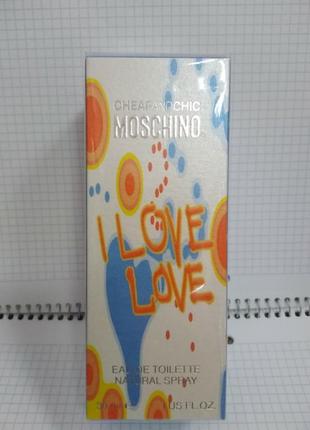 Moschino i love love туалетная вода 30 ml1 фото