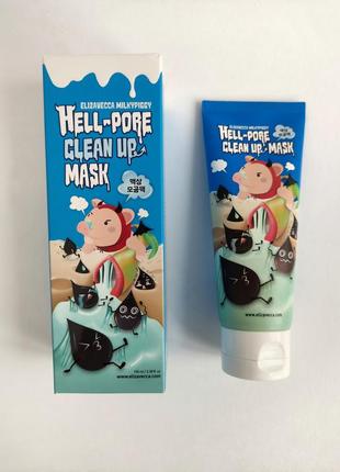 Маска для очищения пор elizavecca hell pore clean up mask 100 мл.4 фото