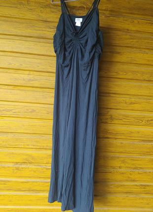 Довге повсякденне плаття на бретелях