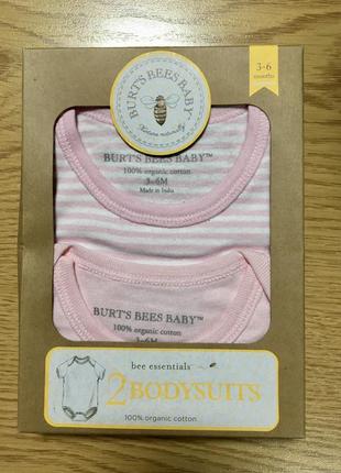 Боди ( комплект 2 ед. ) burt’s bees baby 0-9  мес.6 фото