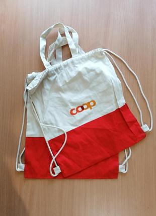 Эко сумка рюкзак coop