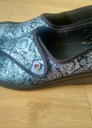 Зручні текстилі туфлі ronde/німеччина/жіночі туфлі на танкетці