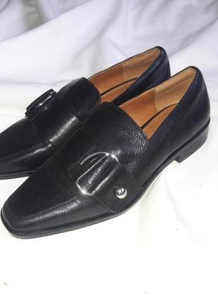 Туфлі лофери шкіряні 38 розмір