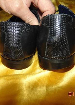 Фирменние стильние деловие нарядние кожание туфлі bugati бугати .426 фото