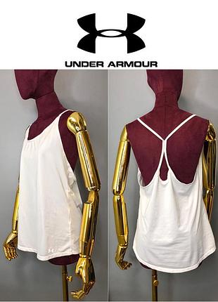 Under armour спортивна майка біла спортивний топ оверсайз