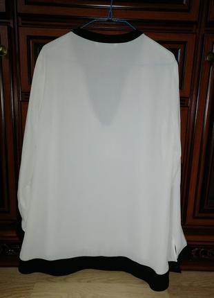 Блузка біла стильна шифонова жіноча, george р. 14/423 фото