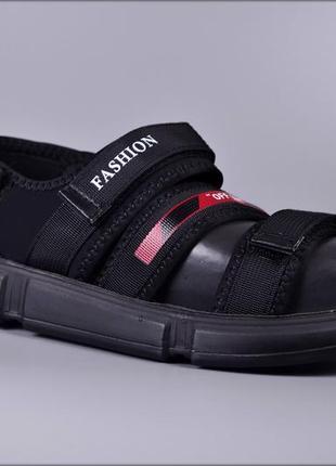 Мужские сандалии black6 фото