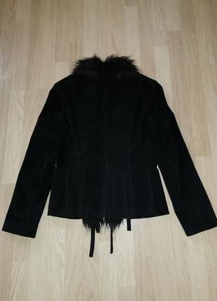 Замшевий піджак чорний, куртка mango2 фото