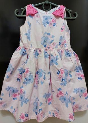 Нежное пышное хлопковое платье р. 92-98-104