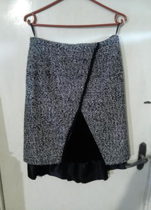 Тёплая,оригинальная,элегантная юбка-карандаш,с подкладкой elegance collection1 фото