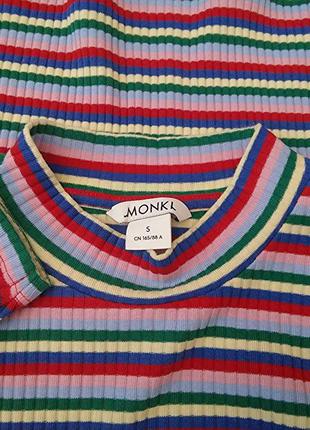 Monki, светр гольф лонгслив водолазка в смужку бавовна