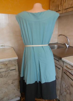 Платье голубо-серое 5