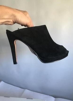 Шикарные замшевые мюли h&m замшевые шлепанцы замшевые босоножки