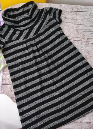 Трикотажне плаття-туніка з металізованою ниткою від vande grouff, розмір 38.