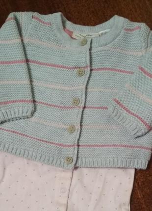 Кофта + чоловічок  0-2 міс.