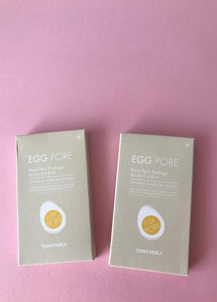 Очищаючі пластирі для носа tony moly egg pore sheets4 фото