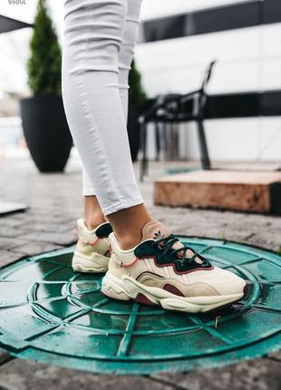 Жіночі кросівки adidas ozweego leather топ якість / жіночі кросівки