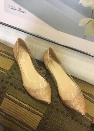 Нарядные балетки в наличии 24 см