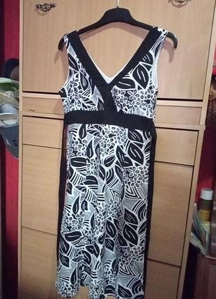 Плаття -сарафан з льону і віскози