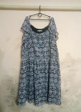 Шифонова строката сукня