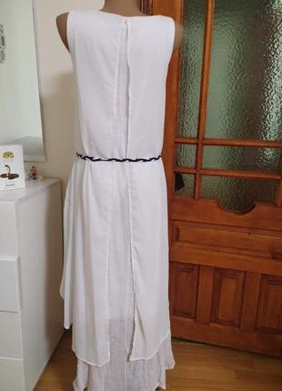 Белое ассиметричное платье new feeling3 фото