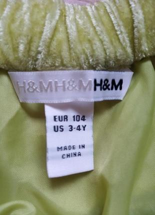 Красивая велюровая юбка h&m р.1045 фото