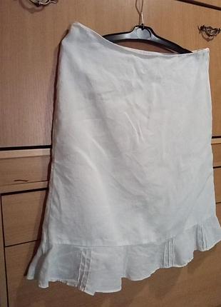 Брендовий вінтажна лляна спідниця