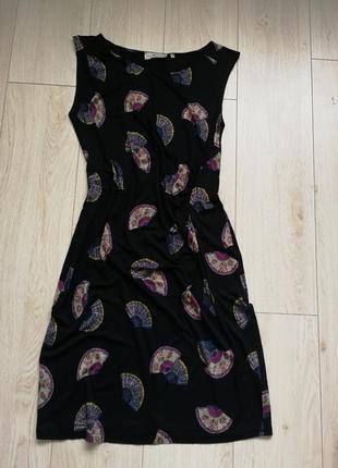 Платье трикотажное рисунок вееры dorothy perkins