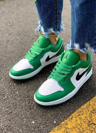 Nike air jordan low 'pine green' кроссовки найк аир джордан наложенный платёж купить2 фото