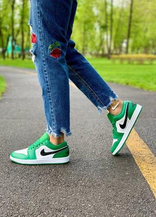 Nike air jordan low 'pine green' кроссовки найк аир джордан наложенный платёж купить3 фото