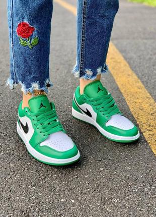 Nike air jordan low 'pine green' кросівки найк аїр джордан післяплата купити5 фото