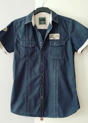 Чоловіча.літня сорочка plaza italia denim