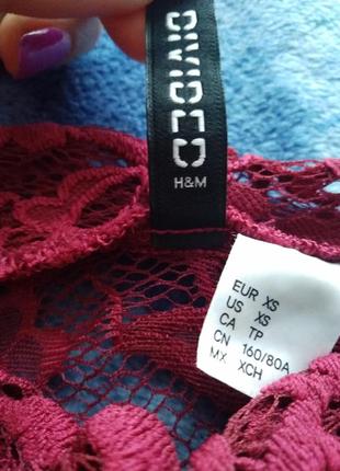 Гольф гипюровый, водолазка кружевная h&m, xs7 фото