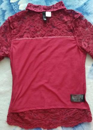 Гольф гипюровый, водолазка кружевная h&m, xs10 фото