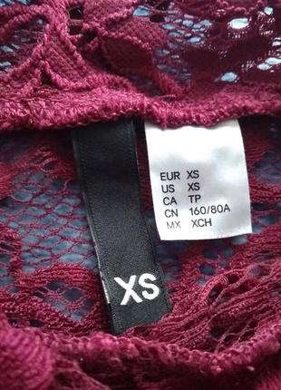 Гольф гипюровый, водолазка кружевная h&m, xs6 фото