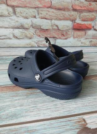 Сабо crocs classic clog темно-сині  j29 фото