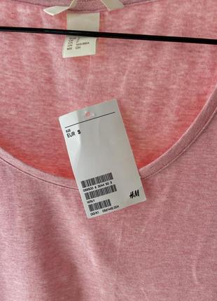 Футболка розовая h&m размер s3 фото