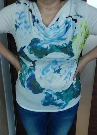 Жіноча футболка блузка рукав 3/4 приємна до тіла