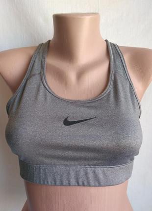 Топ nike, dri- fit летний, серый1 фото