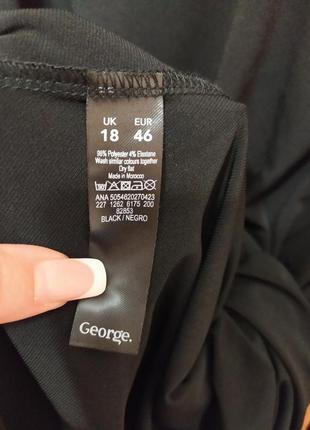 Батал большой размер брендовая стильная модная черная блуза блузка туника удлиненная кофта5 фото
